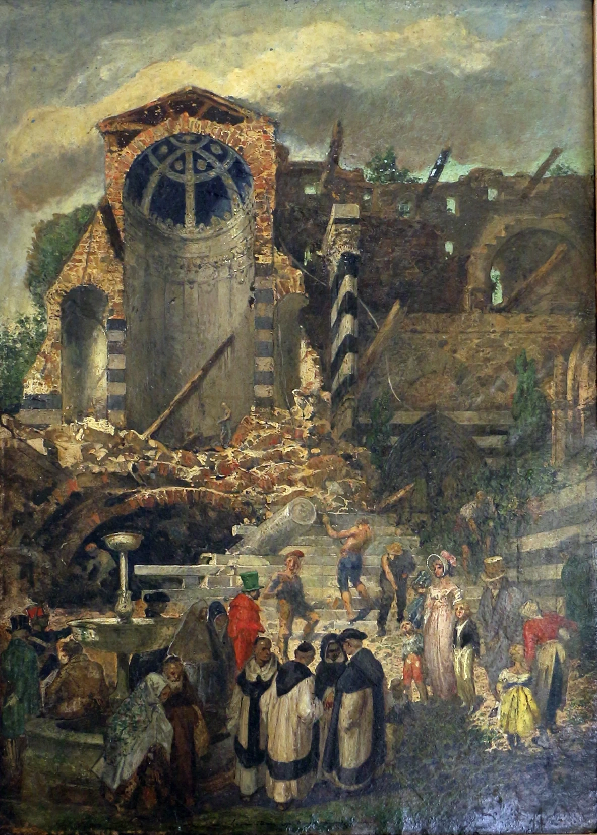 La demolizione della chiesa - Galleria d'Arte Moderna, Genova